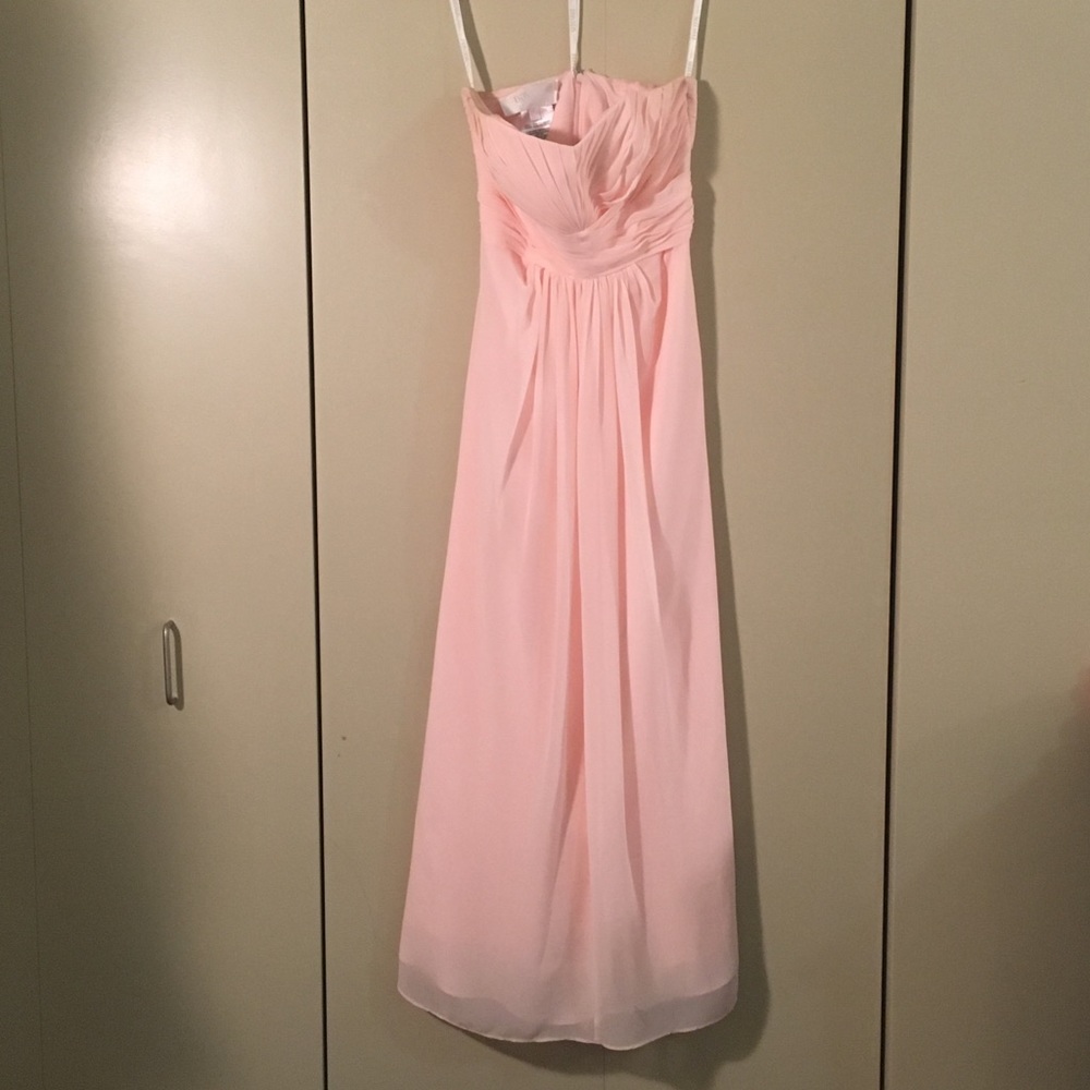 David’s Bridal Petal Pink Bridesmaid Dress